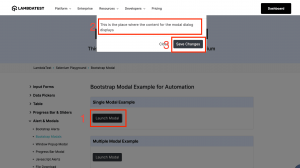 How To Handle Modal Dialog Box In Selenium Webdriver Java Lambdatest