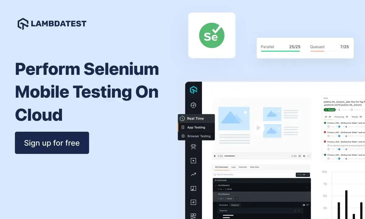 Perform Selenium Mobile Testing On Cloud Lambdatest