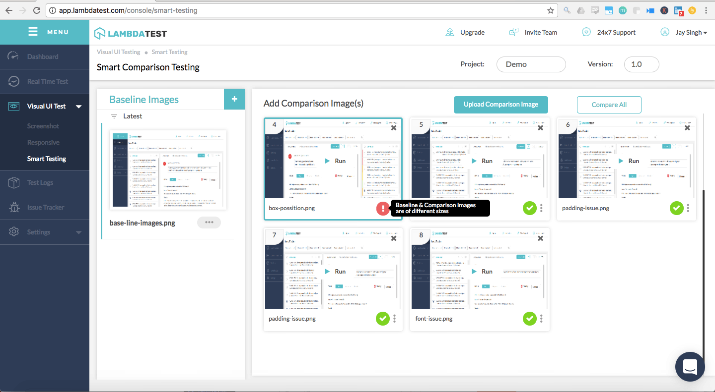 Smart Visual Testing