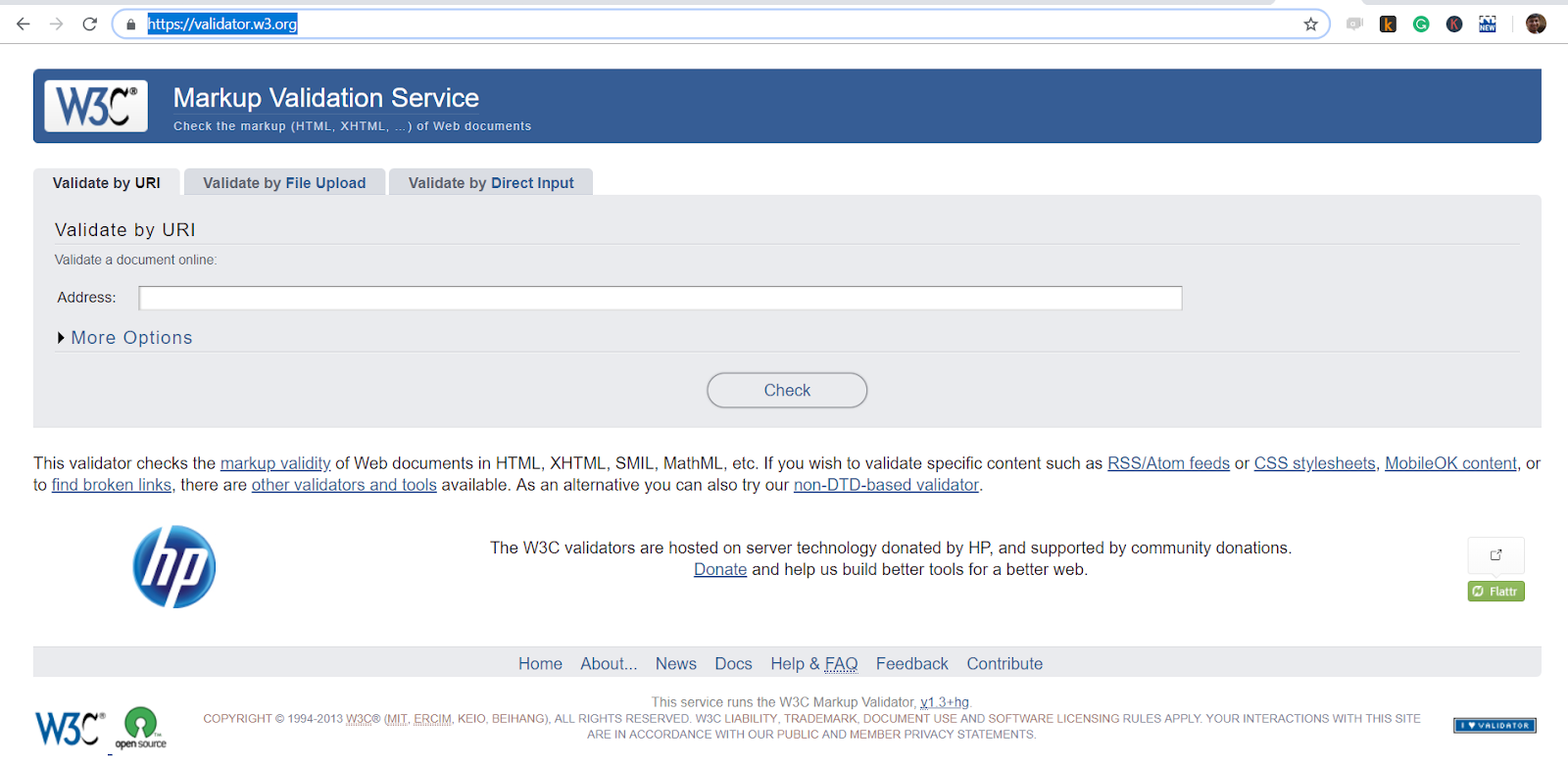 W3C html validator to check cross browser compatibility