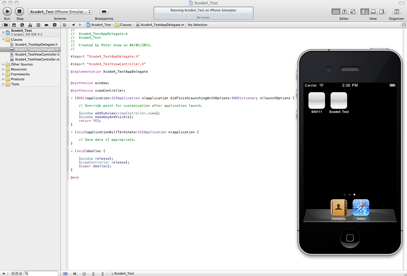 Setting up an iOS simulator for testing