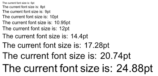 Font Size