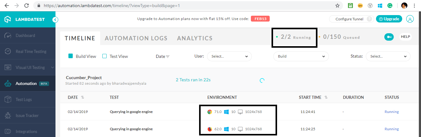 Concurrent Sessions Usage 