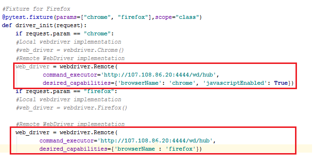 Selenium-Browser-Invocation