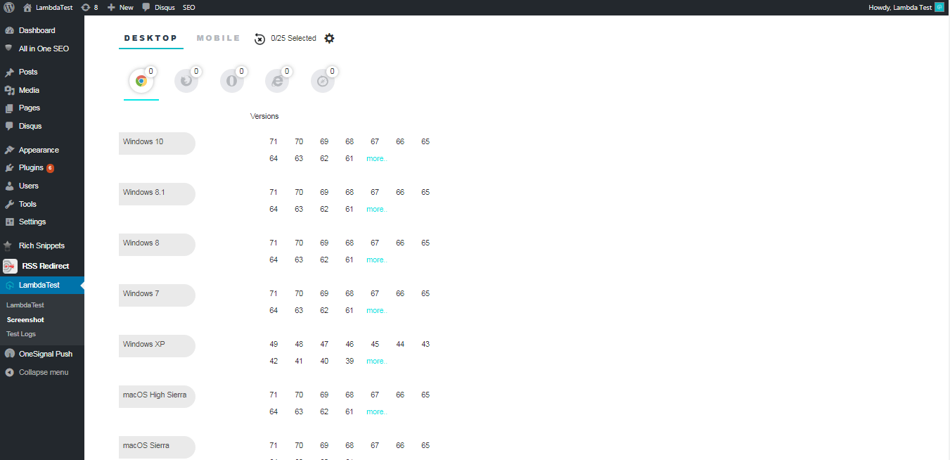 Perform Cross Platform Testing