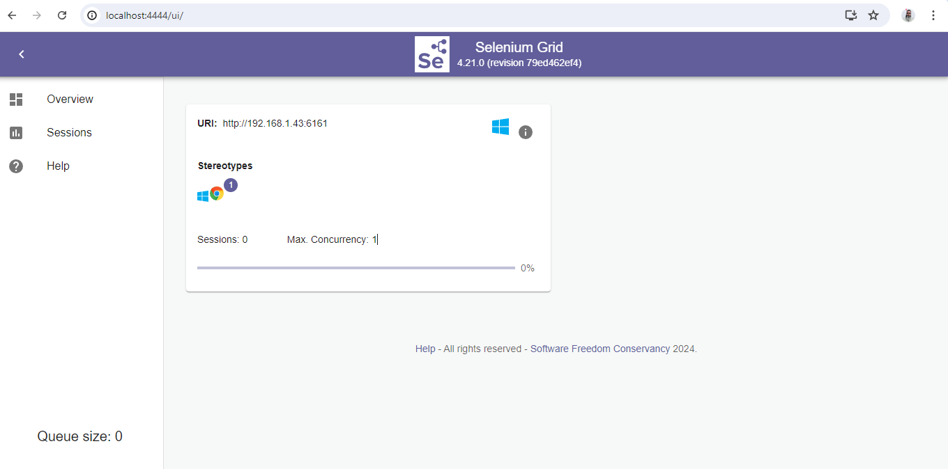 configure-chrome-browser-in-the-selenium-grid-setup-with-the-command-to-start-a-node-with-chrome-browser-on-port-6161