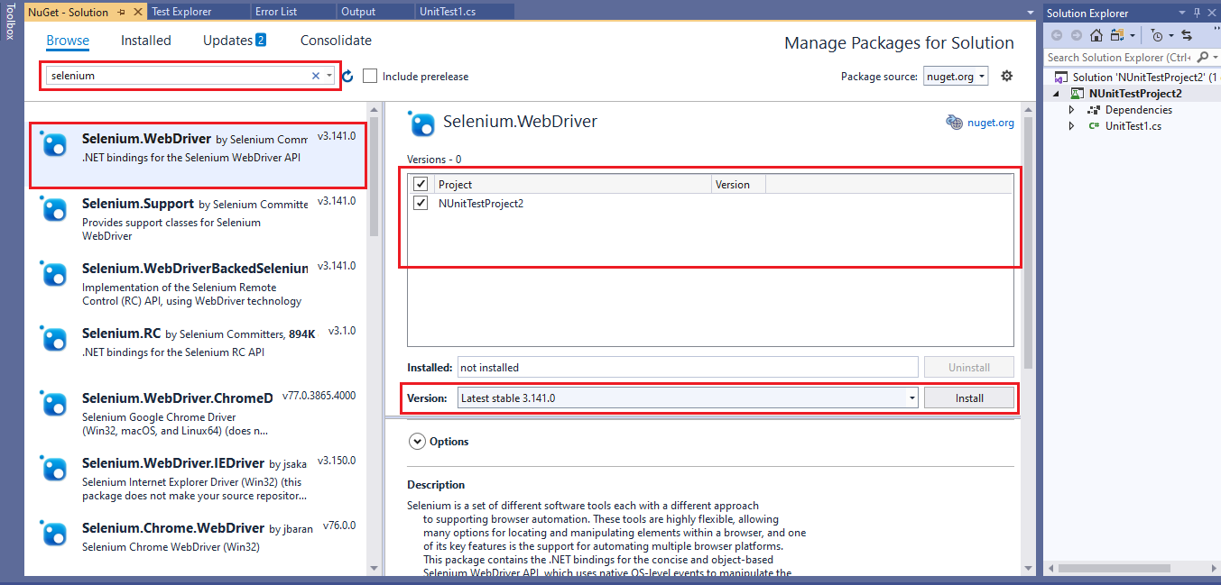 Selenium WebDriver