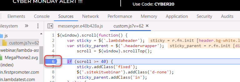 javascript breakdown