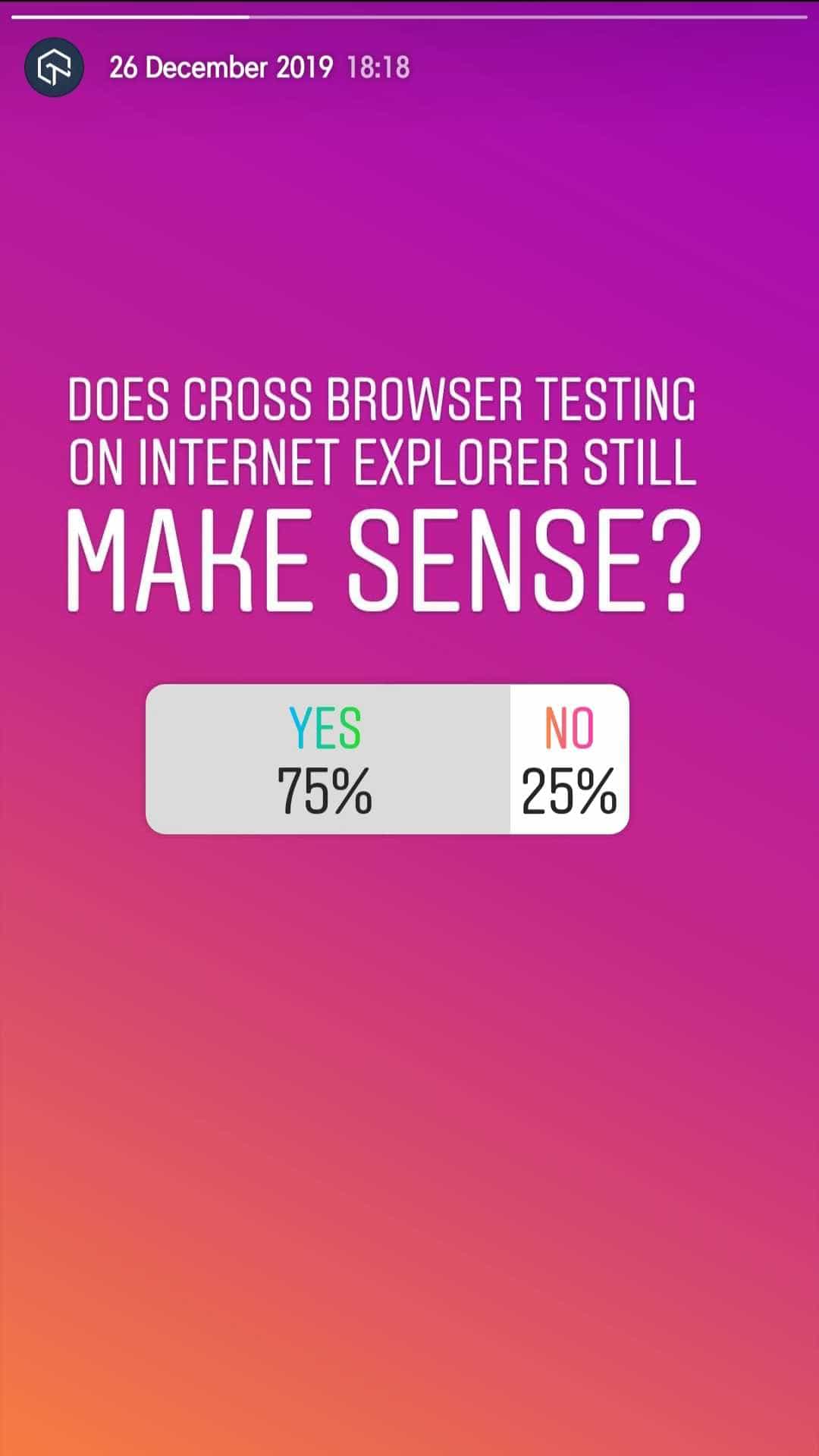 Cross Browser Testing on IE
