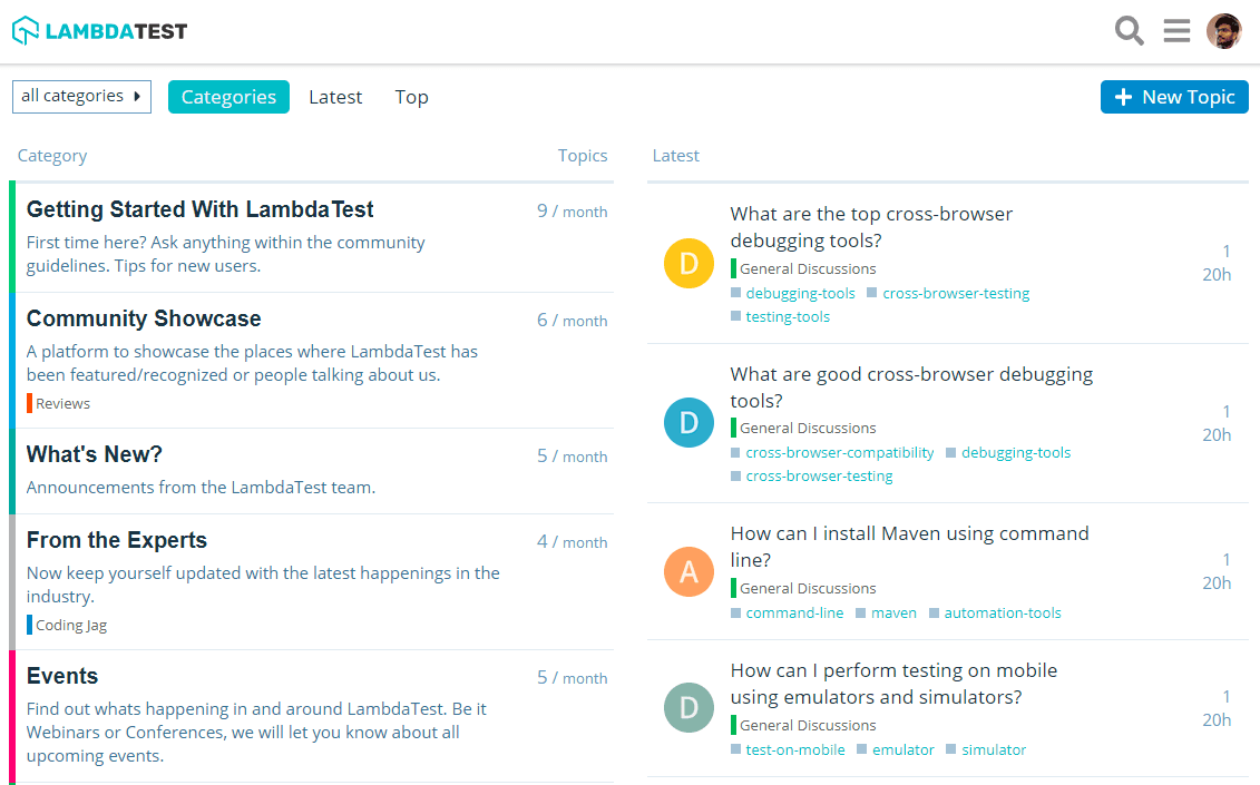 LambdaTest Community