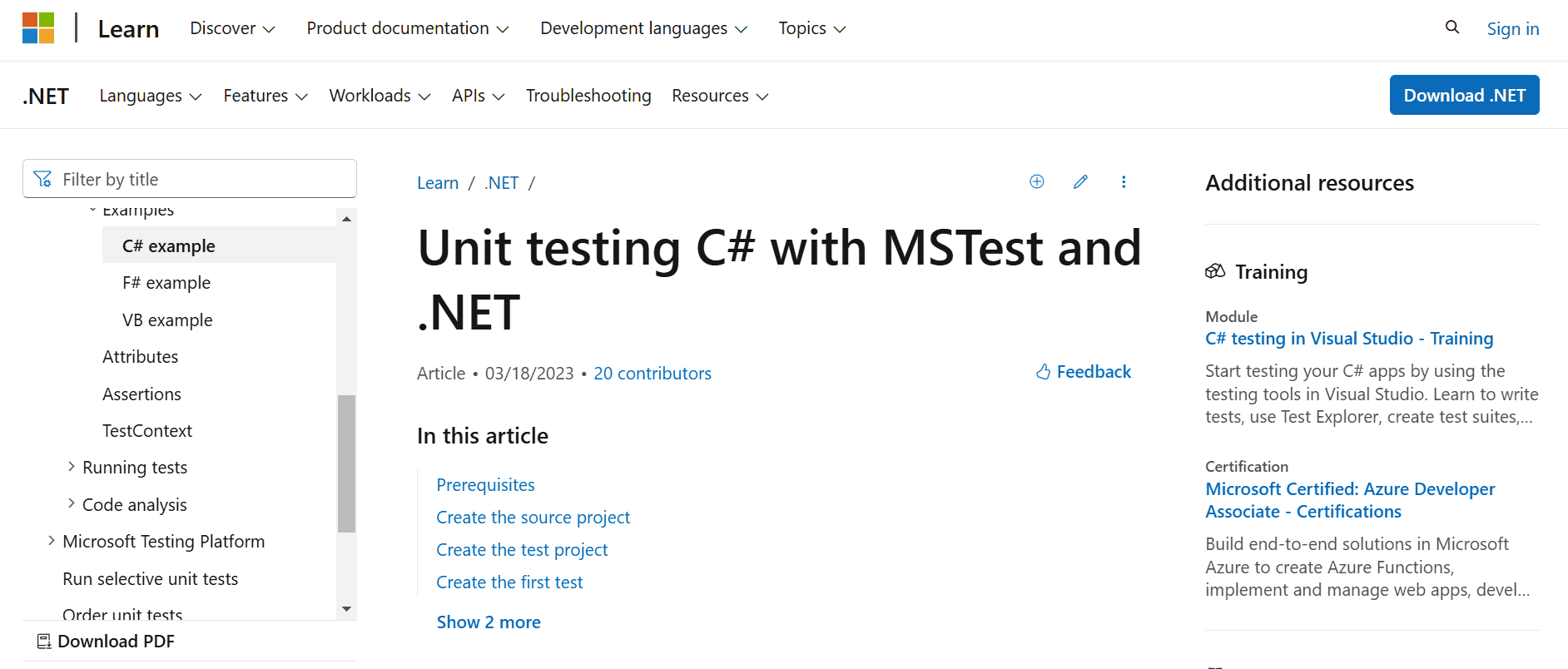 mstest