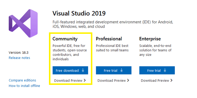 visual studio 2010 download trial professional