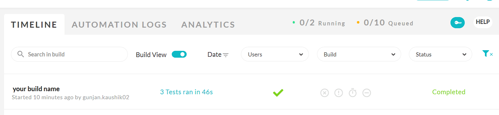 Selenium test automation