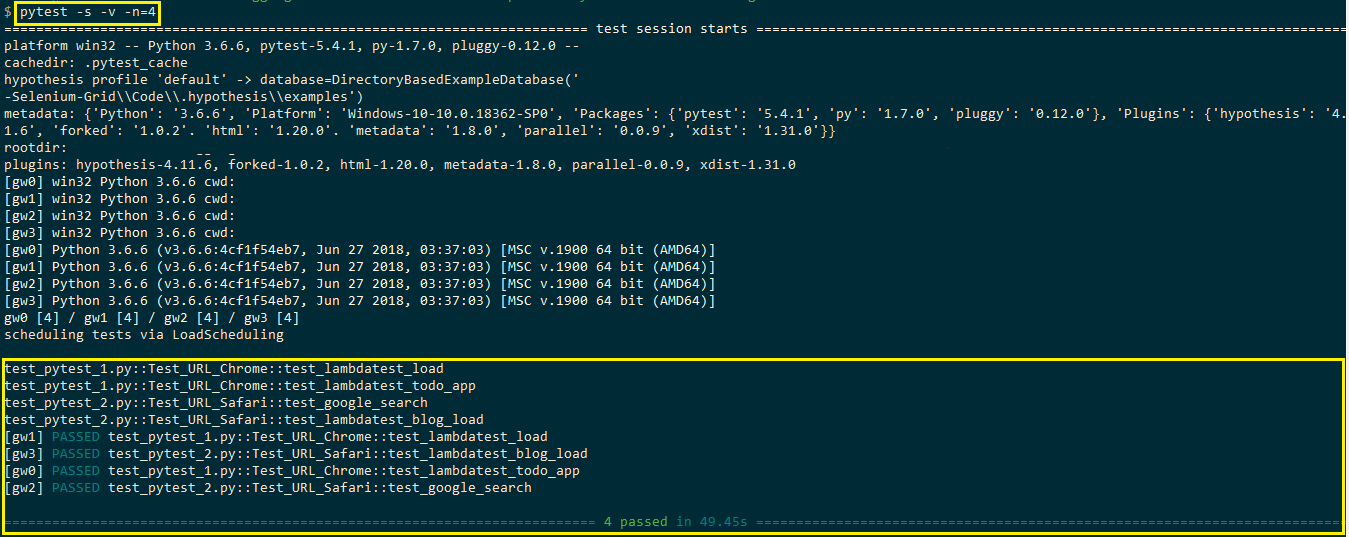 run Selenium tests in parallel