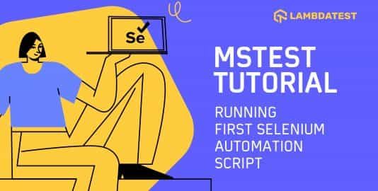 MSTest Tutorial