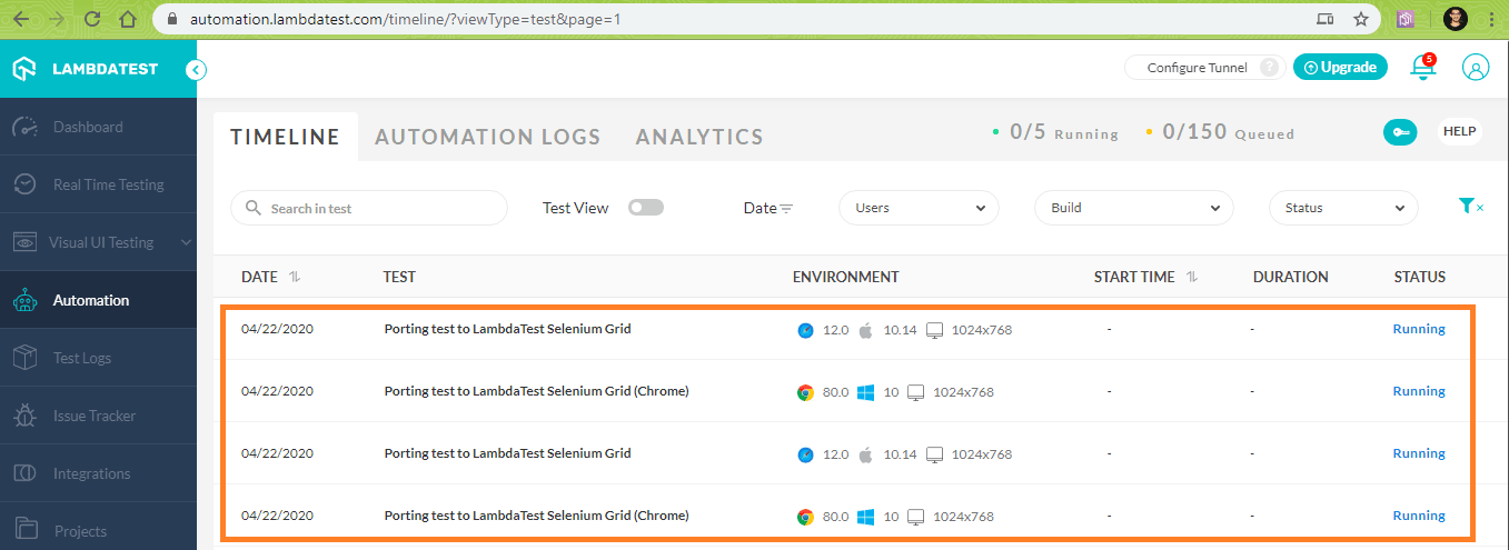 Parallel Test Execution