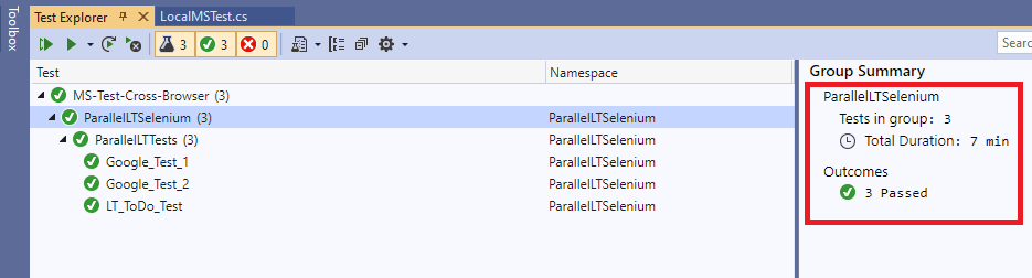 Selenium test automation