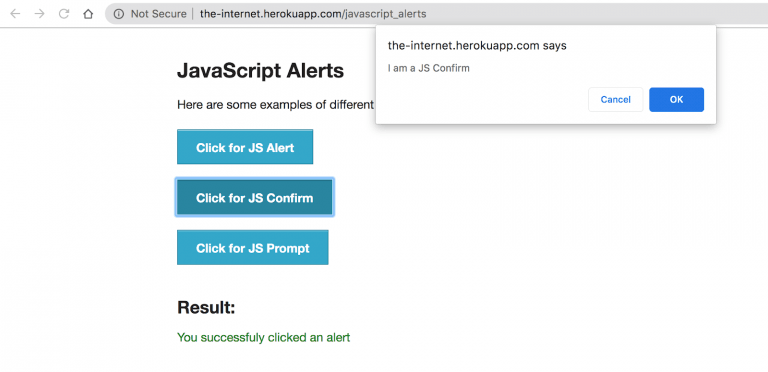 WebdriverIO Tutorial: Handling Alerts & Overlay Modals In Selenium