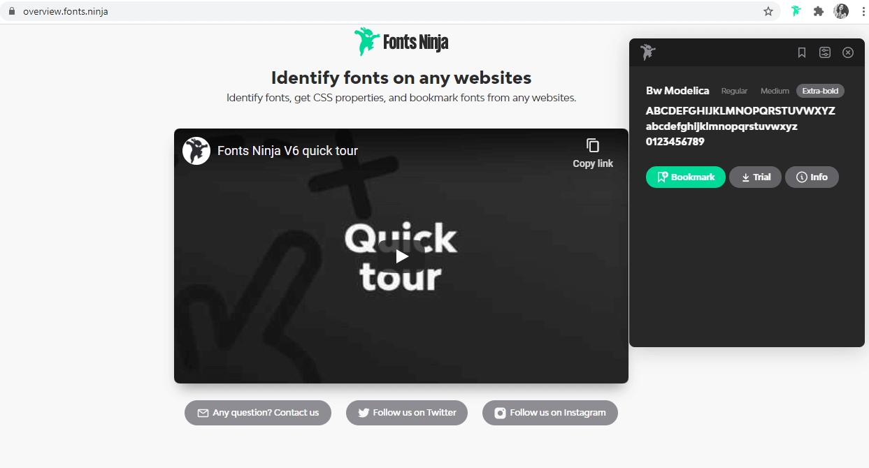 Fonts Ninja Chrome Extension - Product Information, Latest Updates, and  Reviews 2023