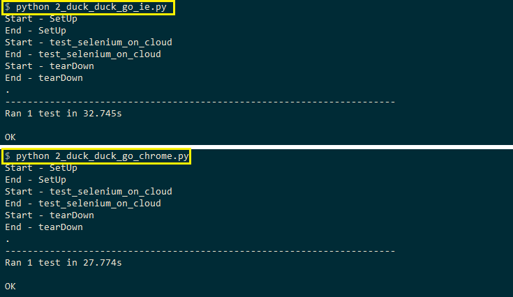 Parallel Execution on IE and Chrome