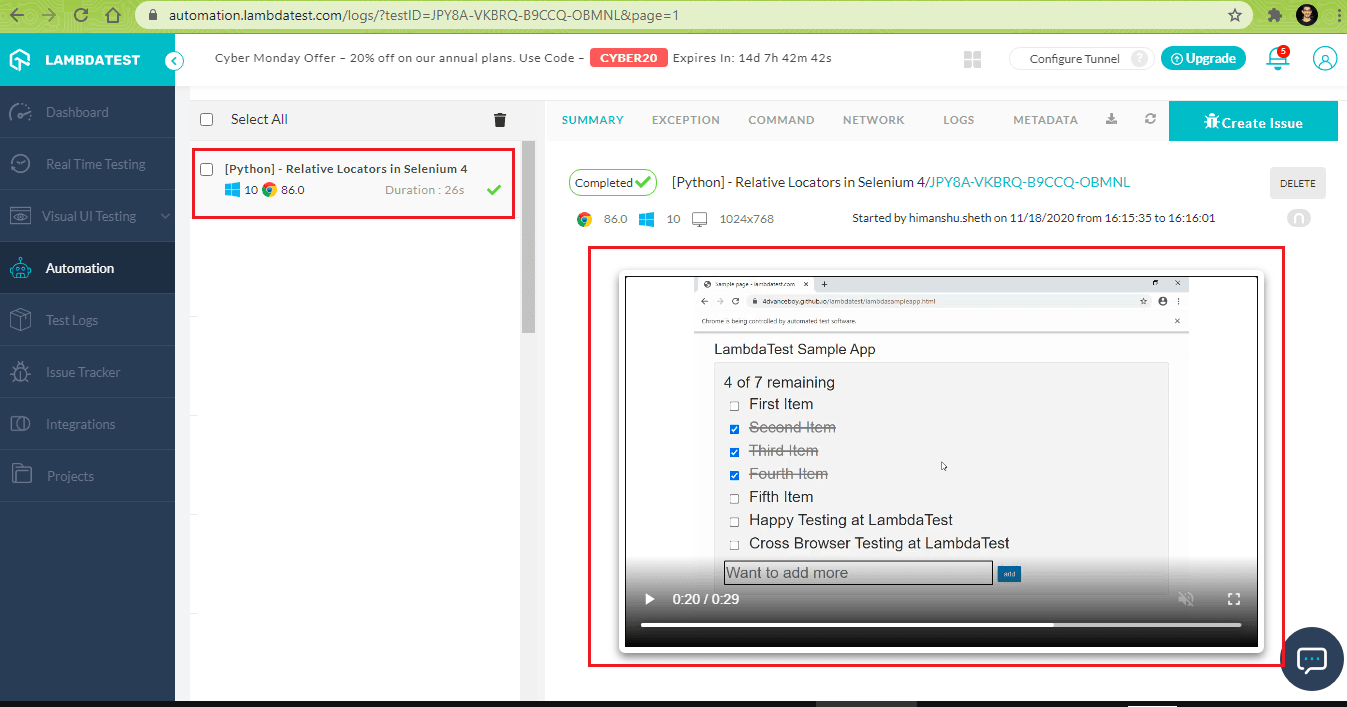 cloud-based Selenium Grid