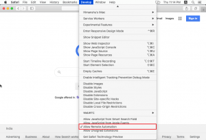 safari driver for selenium windows