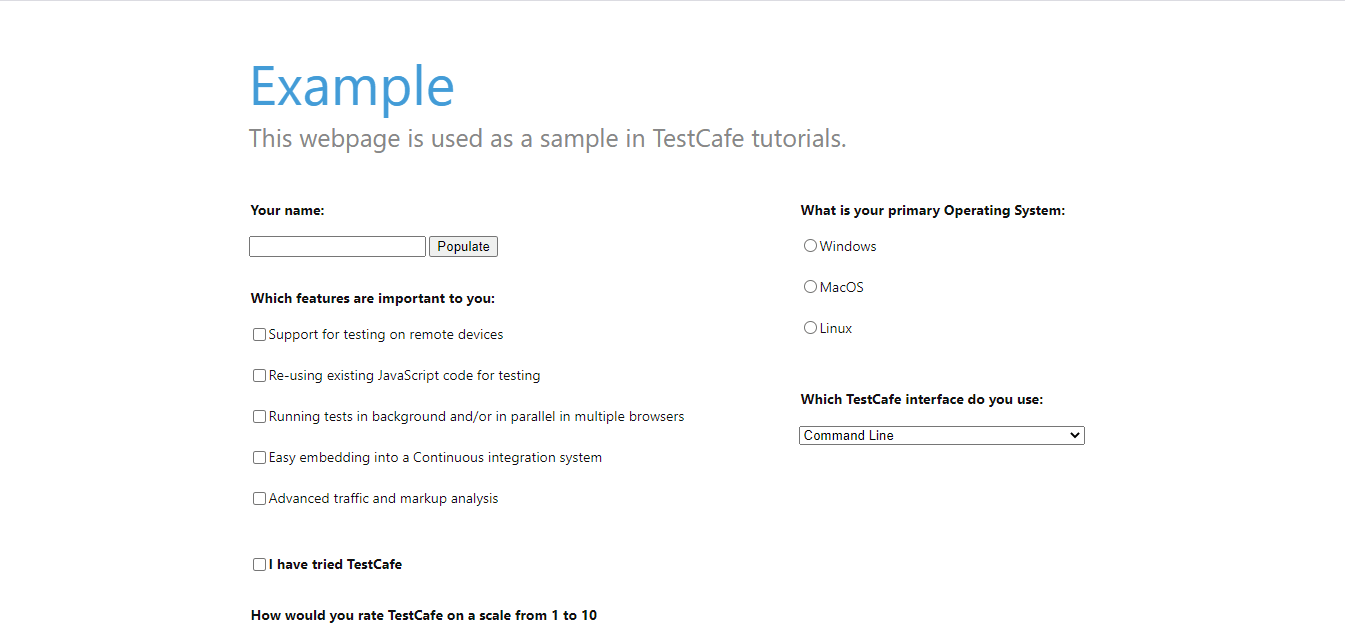 Automation Test With TestCafe