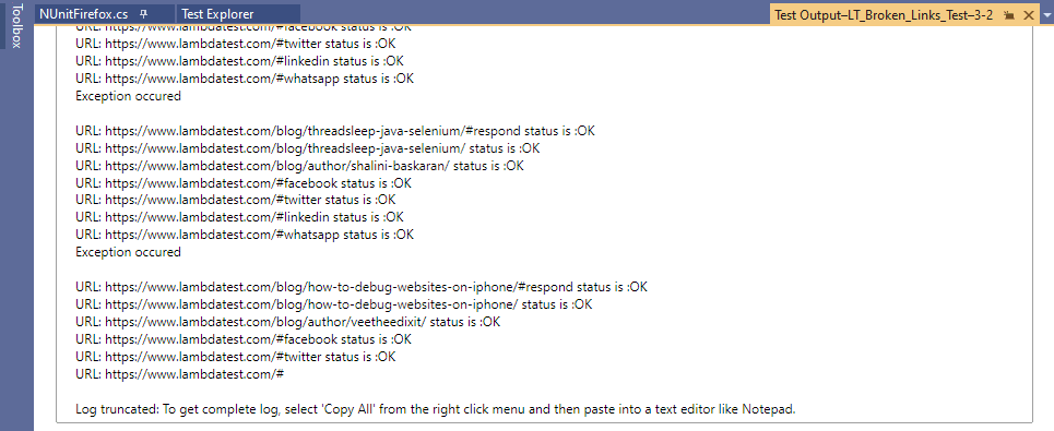 selenium webdriver - Getting null pointer exception when data read