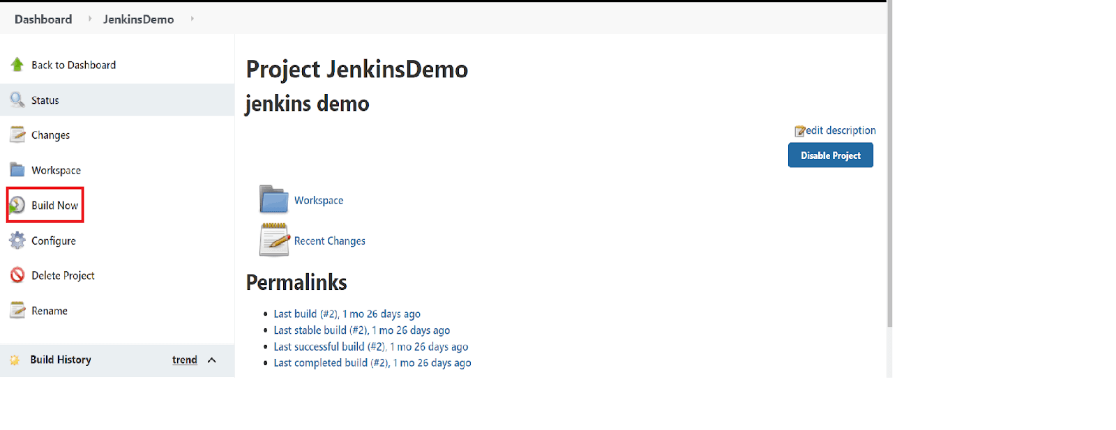 Jenkins project Demo