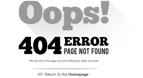 404 - Page not Found