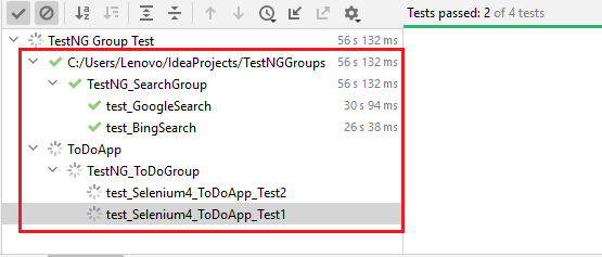 TestNG group