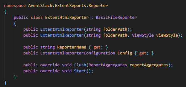 Generating Extent Report using ExtentHtmlReporter class