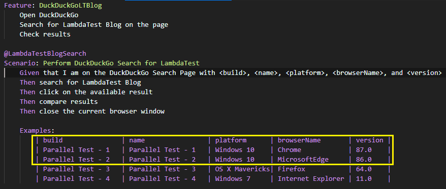 parallel execution with specflow