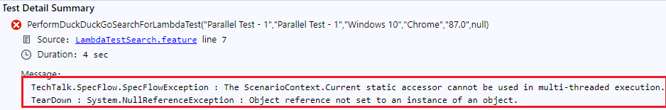 parallel execution with specflow