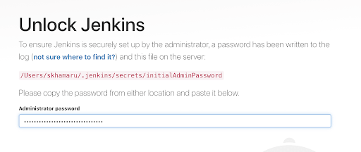 Unlock Jenkins