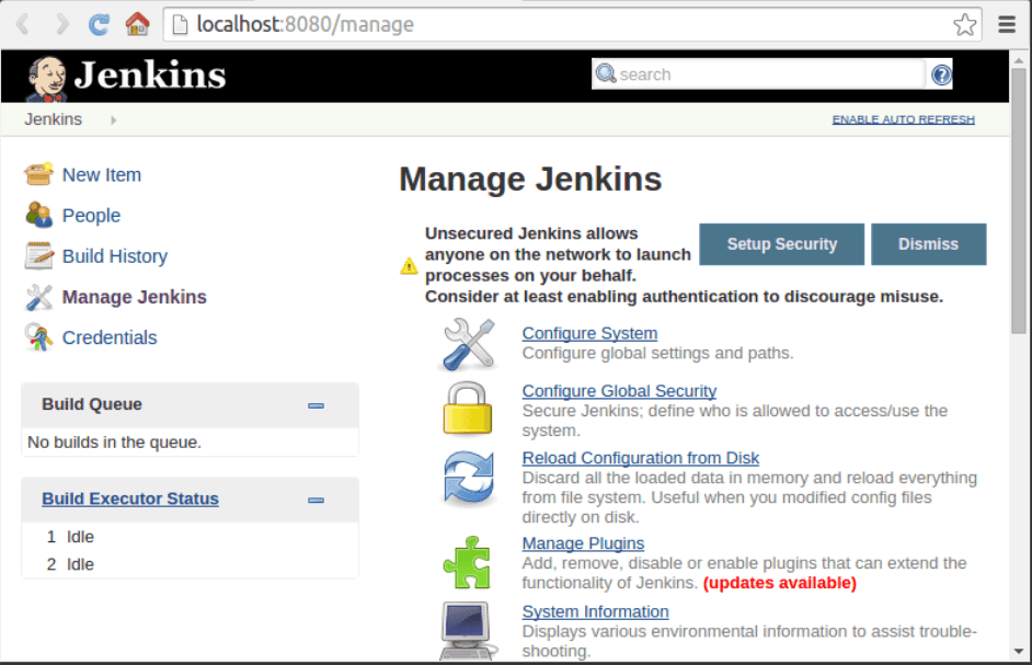 Manage Jenkins