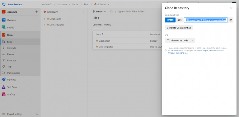 Clone Repository Azure DevOps