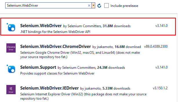 Selenium Webdriver Installation