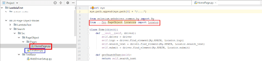 relative path using locator class