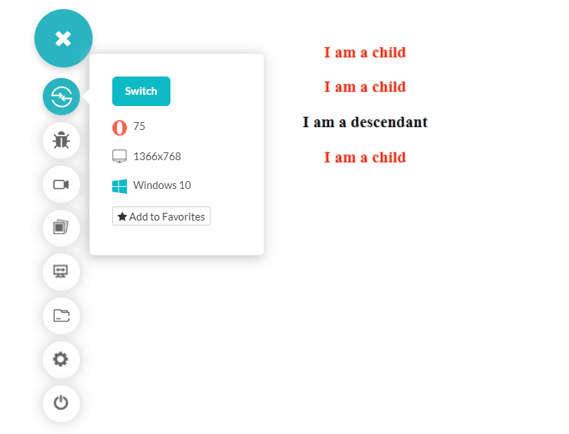 CSS Child Selector