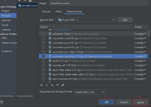 adding Selenium JARs