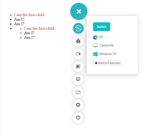 CSS selector groups