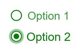 Radio buttons css