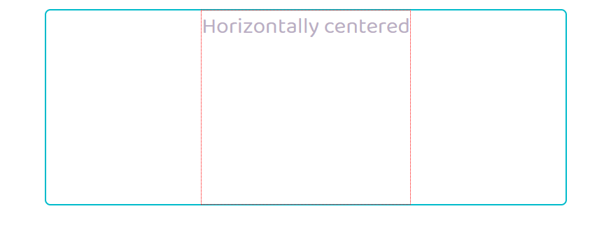 Horizontally Centered