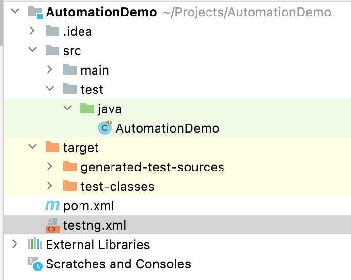 TestNG framework