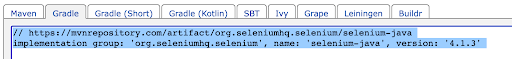 Add Selenium and TestNG dependency