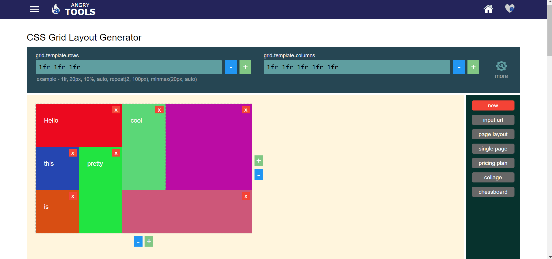 CSS Grid Layout Generators