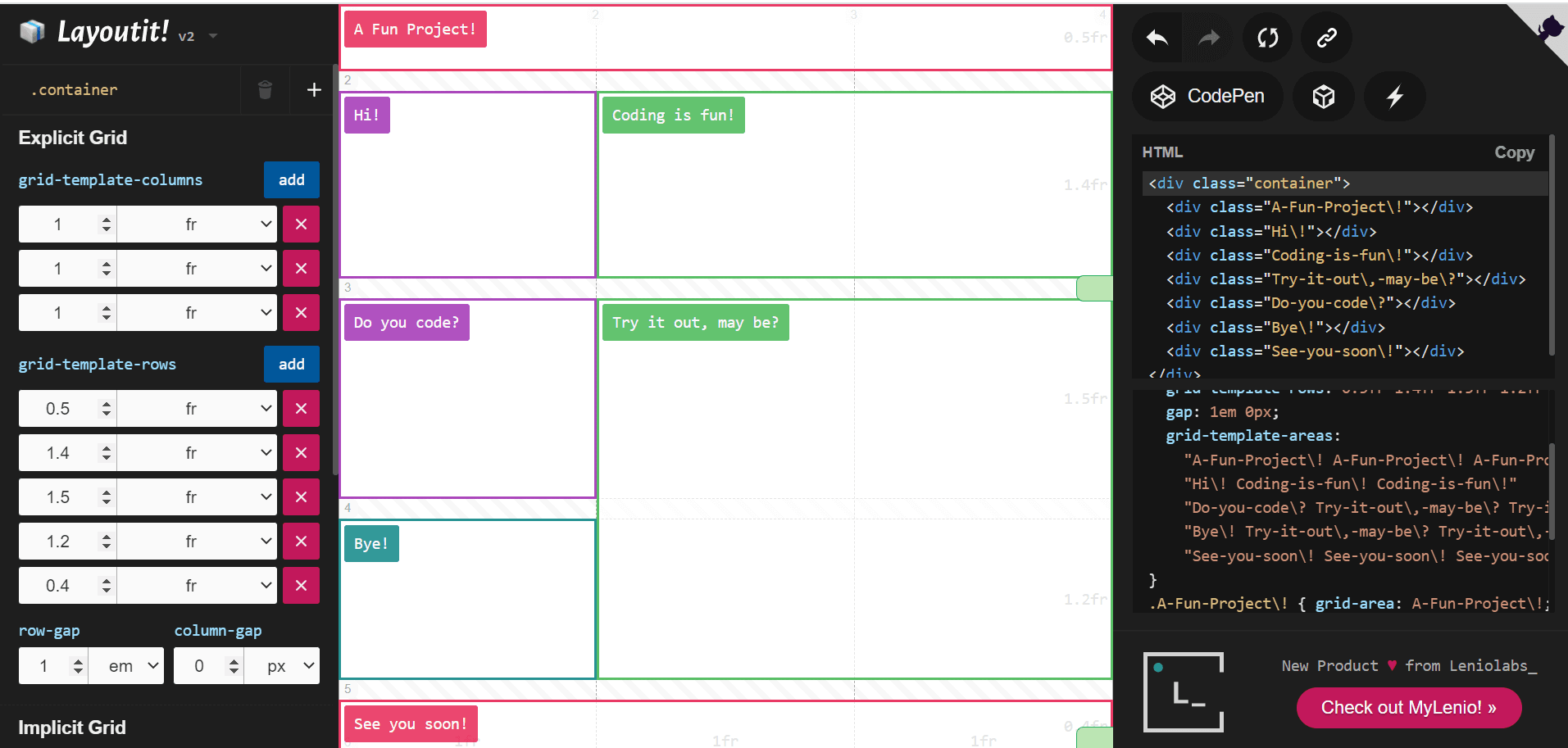 Best CSS Grid Layout Generators