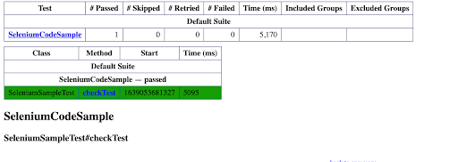 testng report