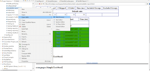 Reporting in JUnit 5 and TestNG